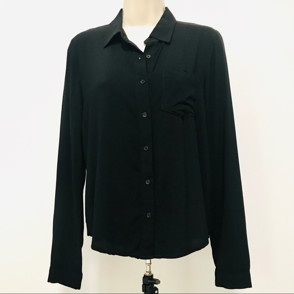 Nameless (the brand) Shirt Criss Cross Weave Back Sz Small